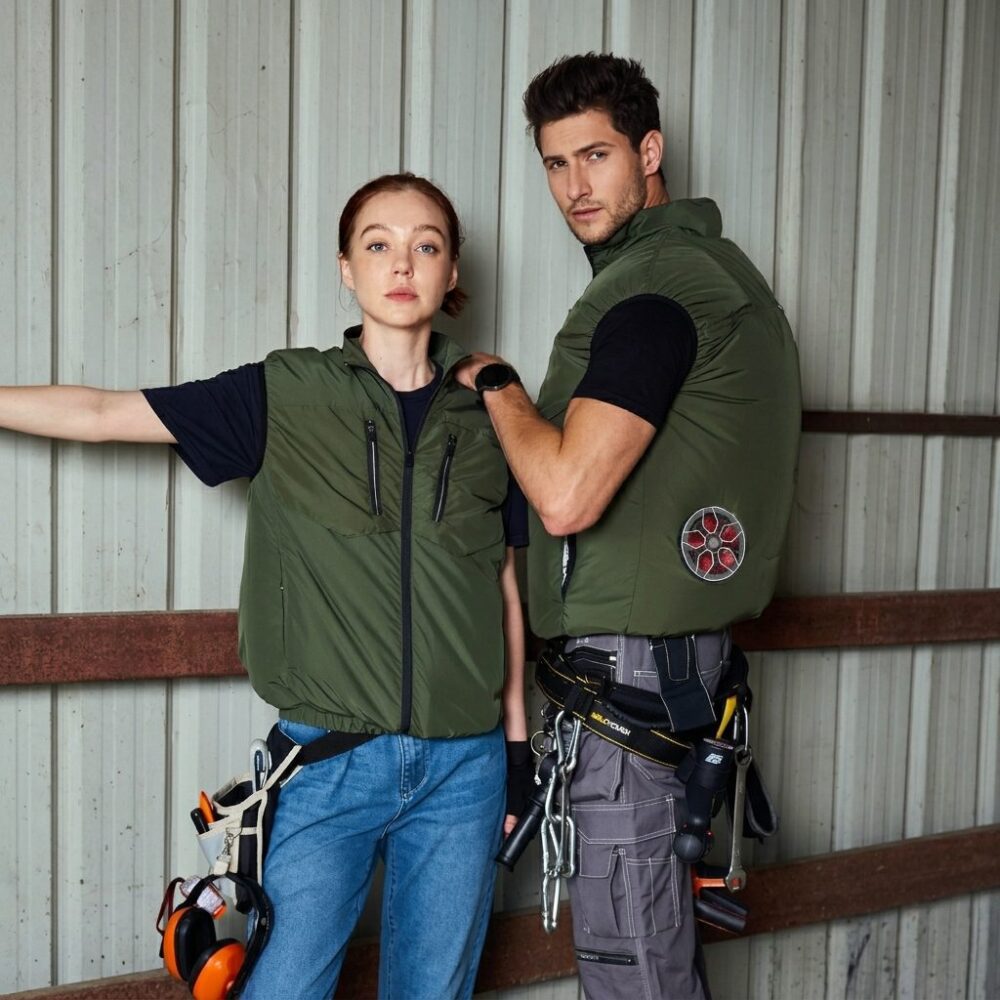 Insulated Coated Cooling Fan Vest Men Women Air Conditioned Work Waistcoat for Workshop - Image 4