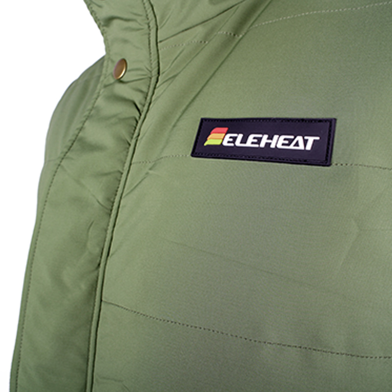 Heated Down Vest Green