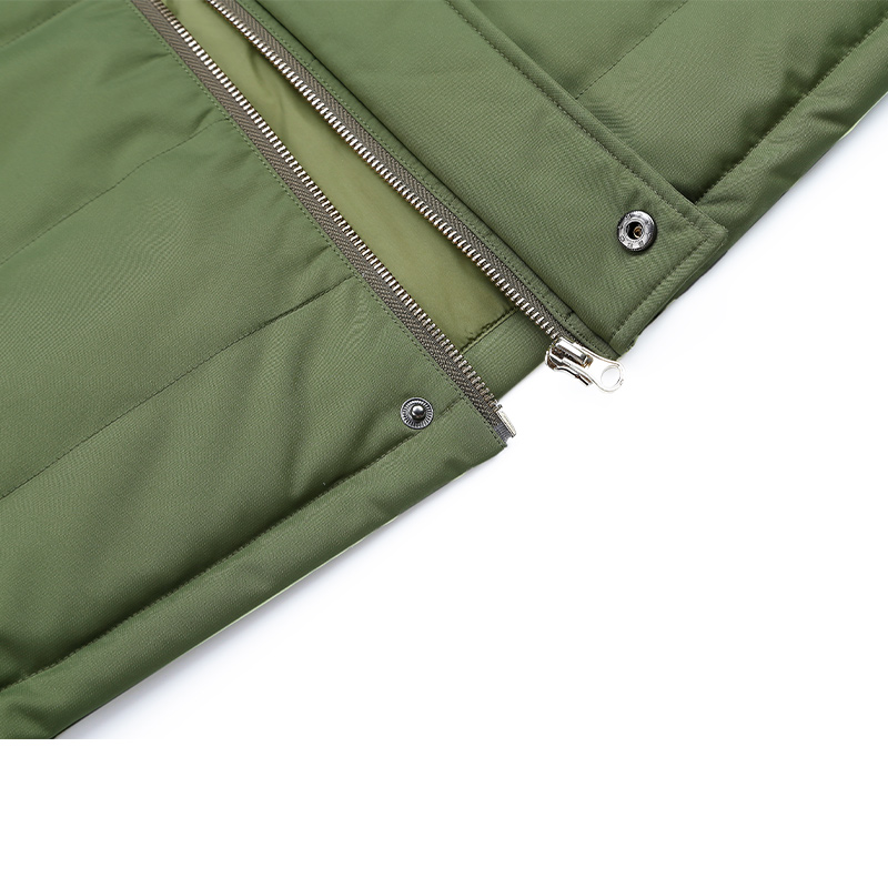 Heated Down Vest Green