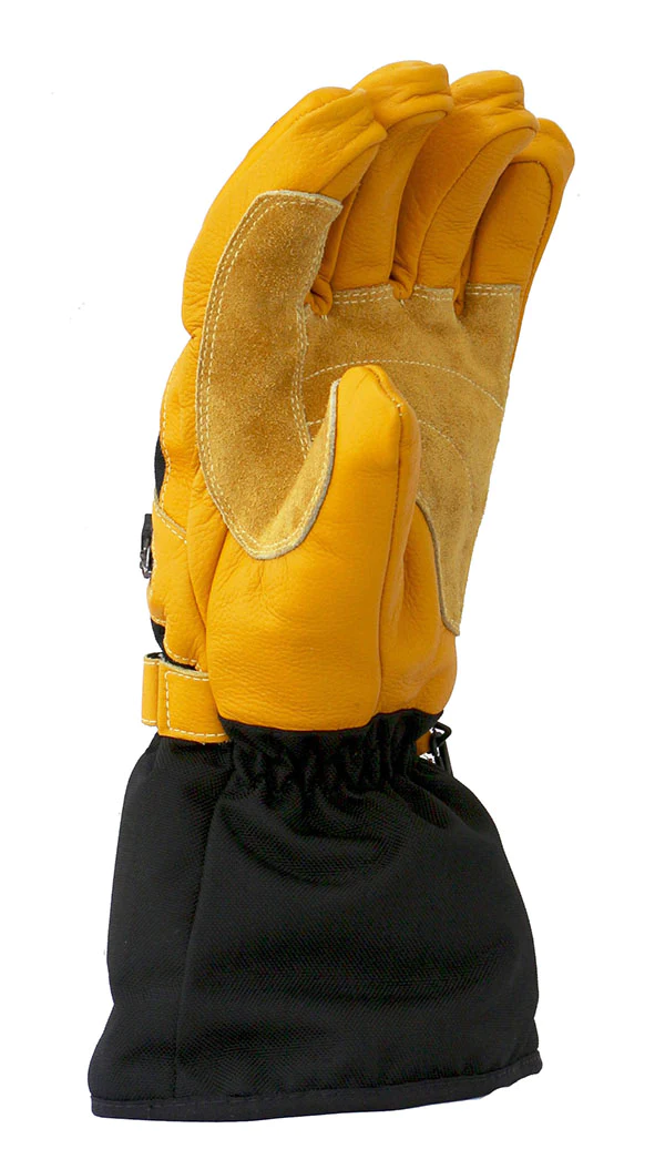 Durable nylon shell with soft leather Golves