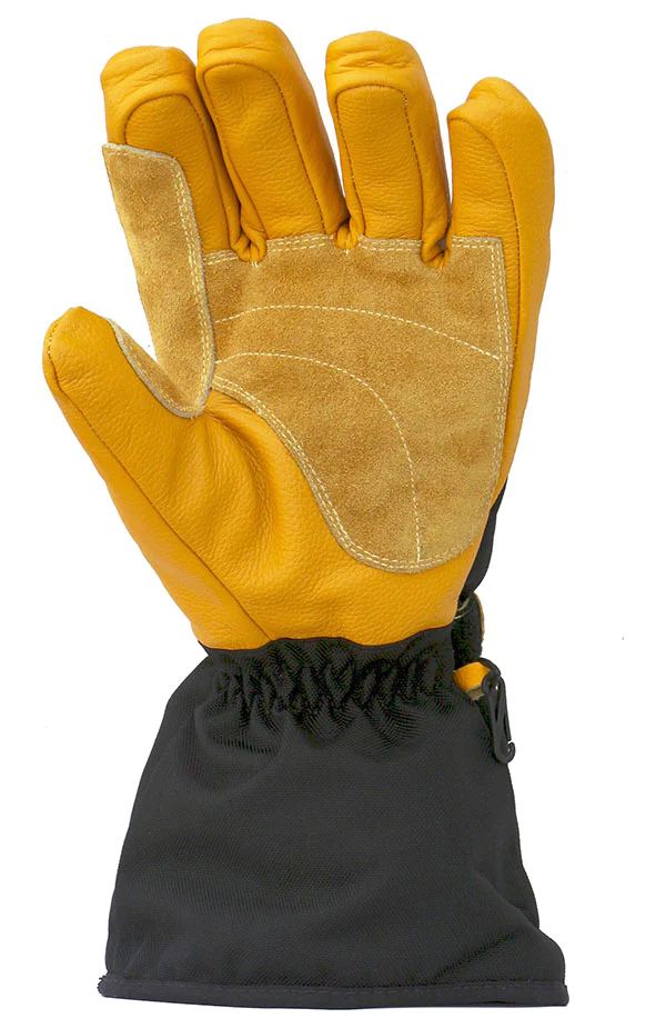 Durable nylon shell with soft leather Golves