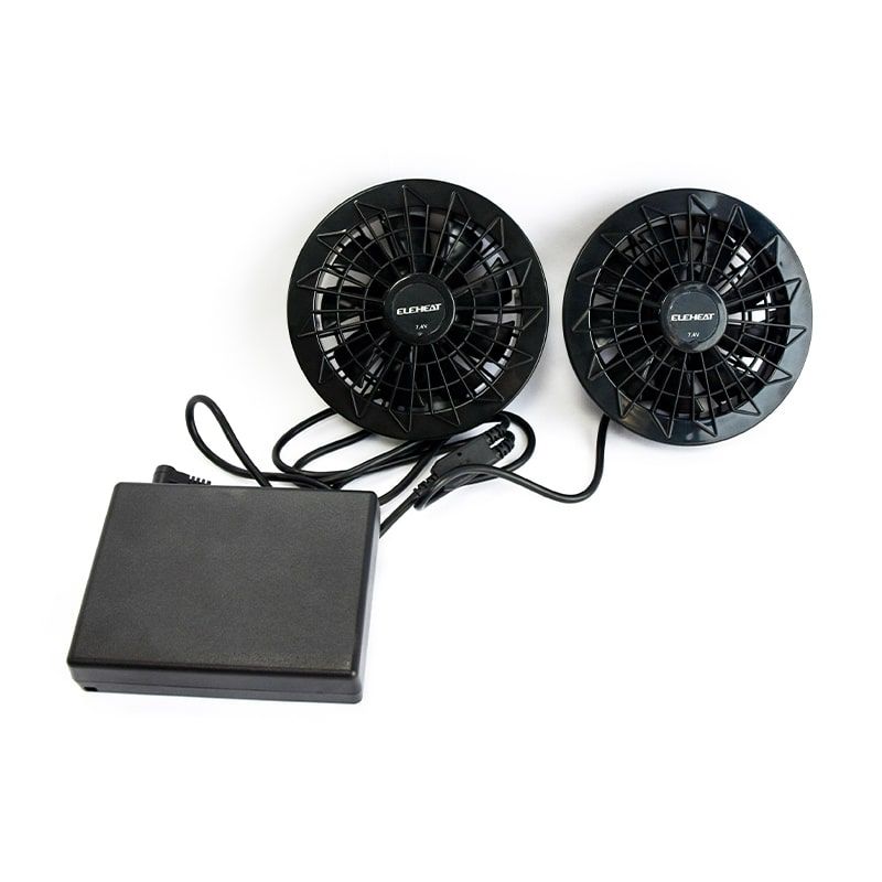 7.4V Turbo Fan for Cooling Apparel: 9-Blade High-Pressure Airflow Solution