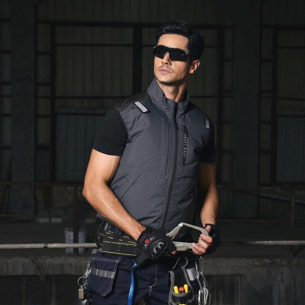 Heat Insulated Cooling Fan Vest Summer Air Conditioned Work Waistcoat for Sanitation & Workshop - Image 2