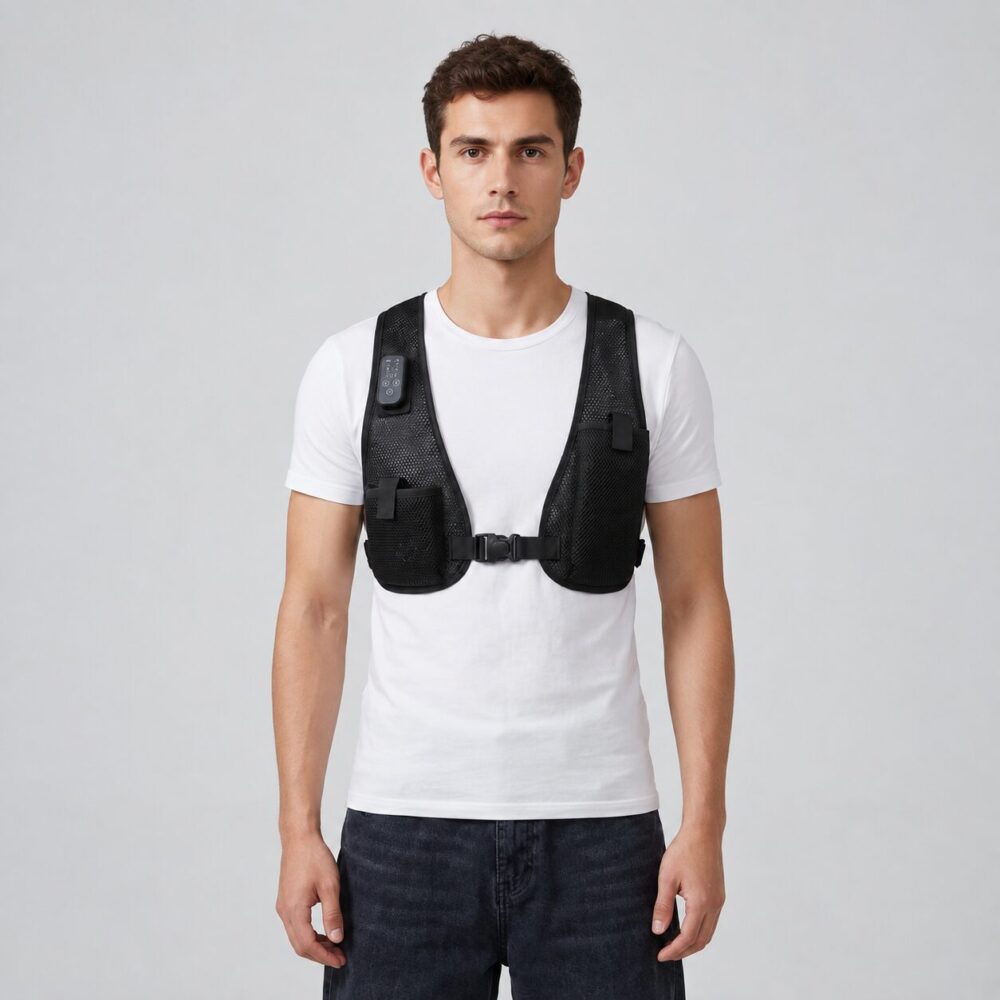 Semiconductor Cooling And Heating Vest, Bidirectional Temperature Control Cardigan Vest for Outdoor Use - Image 2
