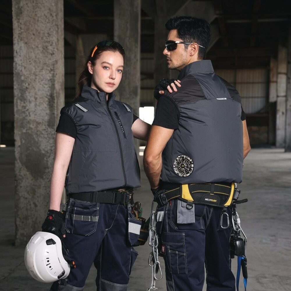 Heat Insulated Cooling Fan Vest Summer Air Conditioned Work Waistcoat for Sanitation & Workshop - Image 4