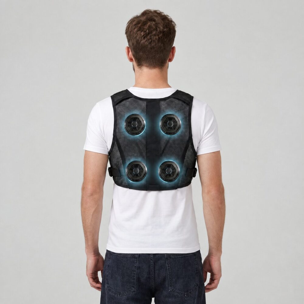 Semiconductor Cooling And Heating Vest, Bidirectional Temperature Control Cardigan Vest for Outdoor Use - Image 3