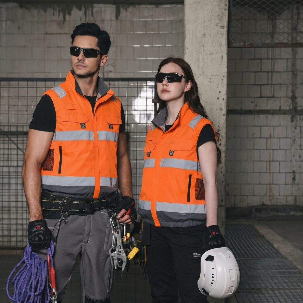 Heat Insulated Cooling Fan Vest Summer Air Conditioned Work Waistcoat for Sanitation & Workshop - Image 2
