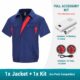 Men's Cotton Linen Air Conditioned Short Sleeve Cooling Fan Workwear for Construction & Workshop - Image 18