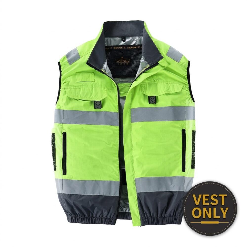 Heat Insulated Cooling Fan Vest Summer Air Conditioned Work Waistcoat for Sanitation & Workshop - Image 7