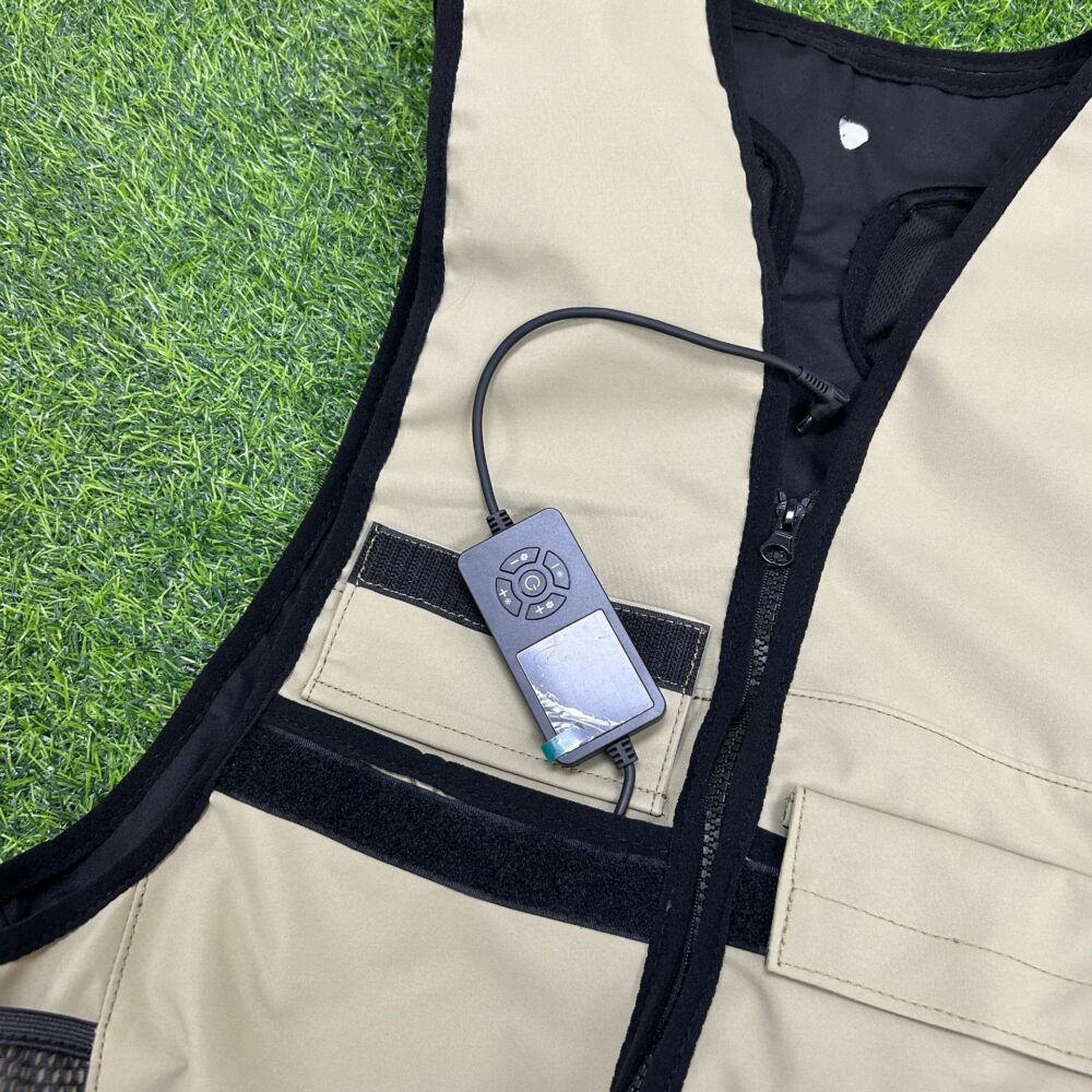 Semiconductor & Integrated Fan Cooling Vest, Unisex Cardigan Cooling Waistcoat for Multiple Outdoor Activities - Image 7