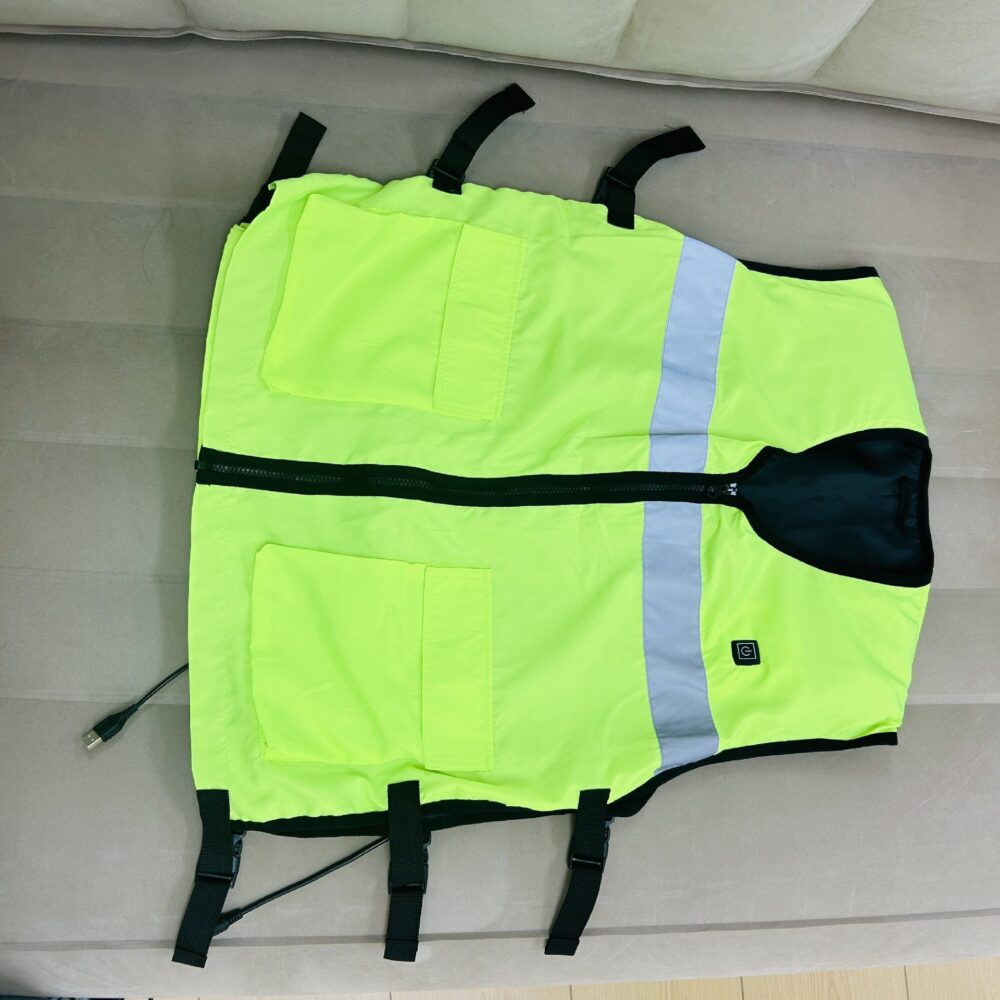 JWF-633 Fluorescent Reflective Water Circulation Cooling Vest, Split Type High Visibility Cooling Workwear - Image 12