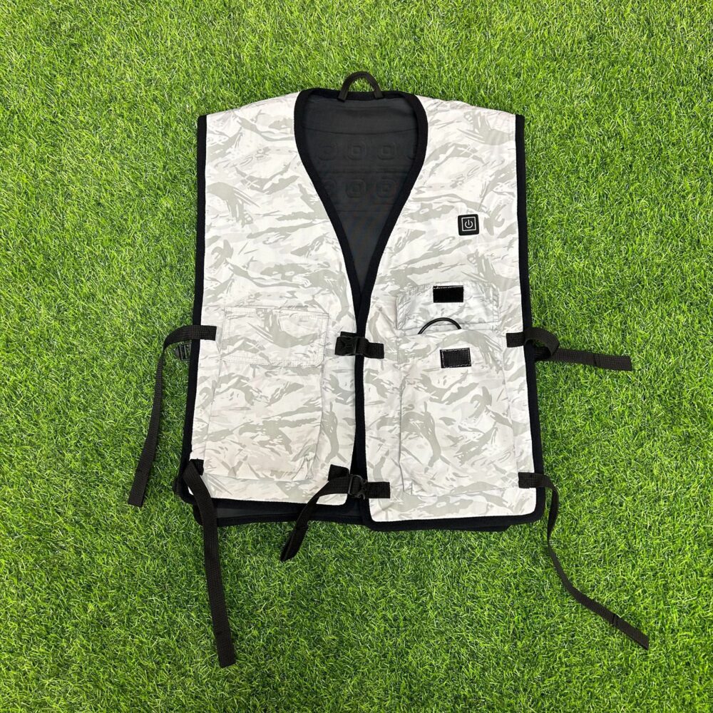 Split Water Circulation Cooling Vest, Camouflage Heat Relief Waistcoat for Outdoor Work & Fishing - Image 5