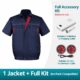 Men's Cotton Linen Air Conditioned Short Sleeve Cooling Fan Workwear for Construction & Workshop - Image 16