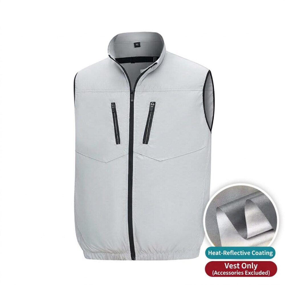 12V Boost Cable Air Conditioned Vest for Men, Summer Cooling Fan Workwear, Single Top - Image 18