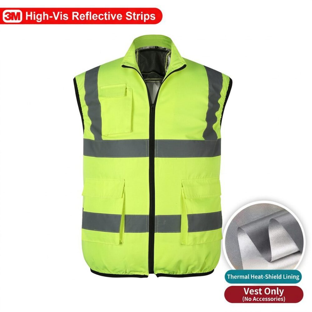 12V Boost Cable Air Conditioned Vest for Men, Summer Cooling Fan Workwear, Single Top - Image 13