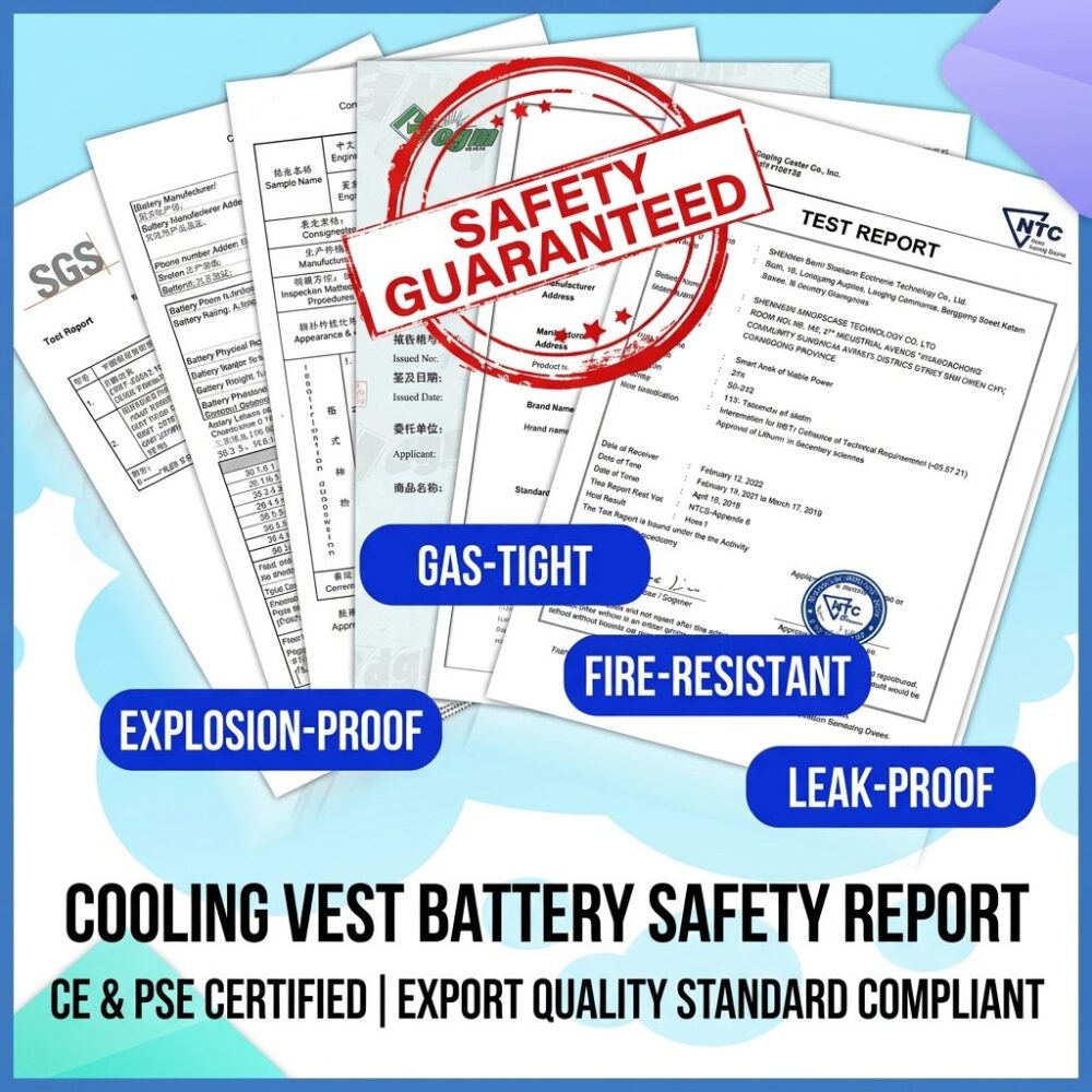 12V Boost Cable Air Conditioned Vest for Men, Summer Cooling Fan Workwear, Single Top - Image 25