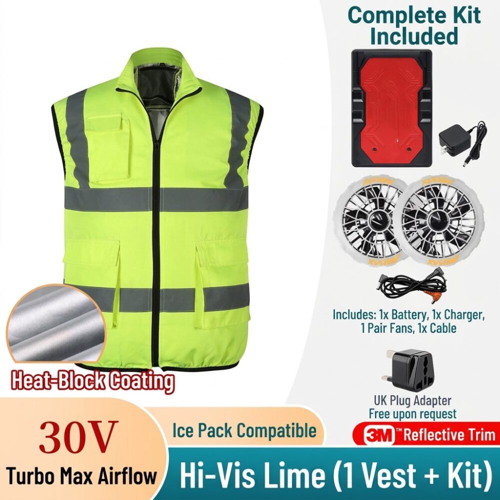 30V Reflective Air Conditioned Vest with Heat Insulation - Image 9