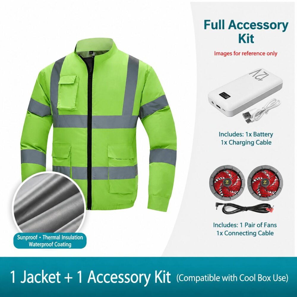 KC Reflective Long Sleeve Air Conditioned Vest with Heat Insulation Coating - Image 7