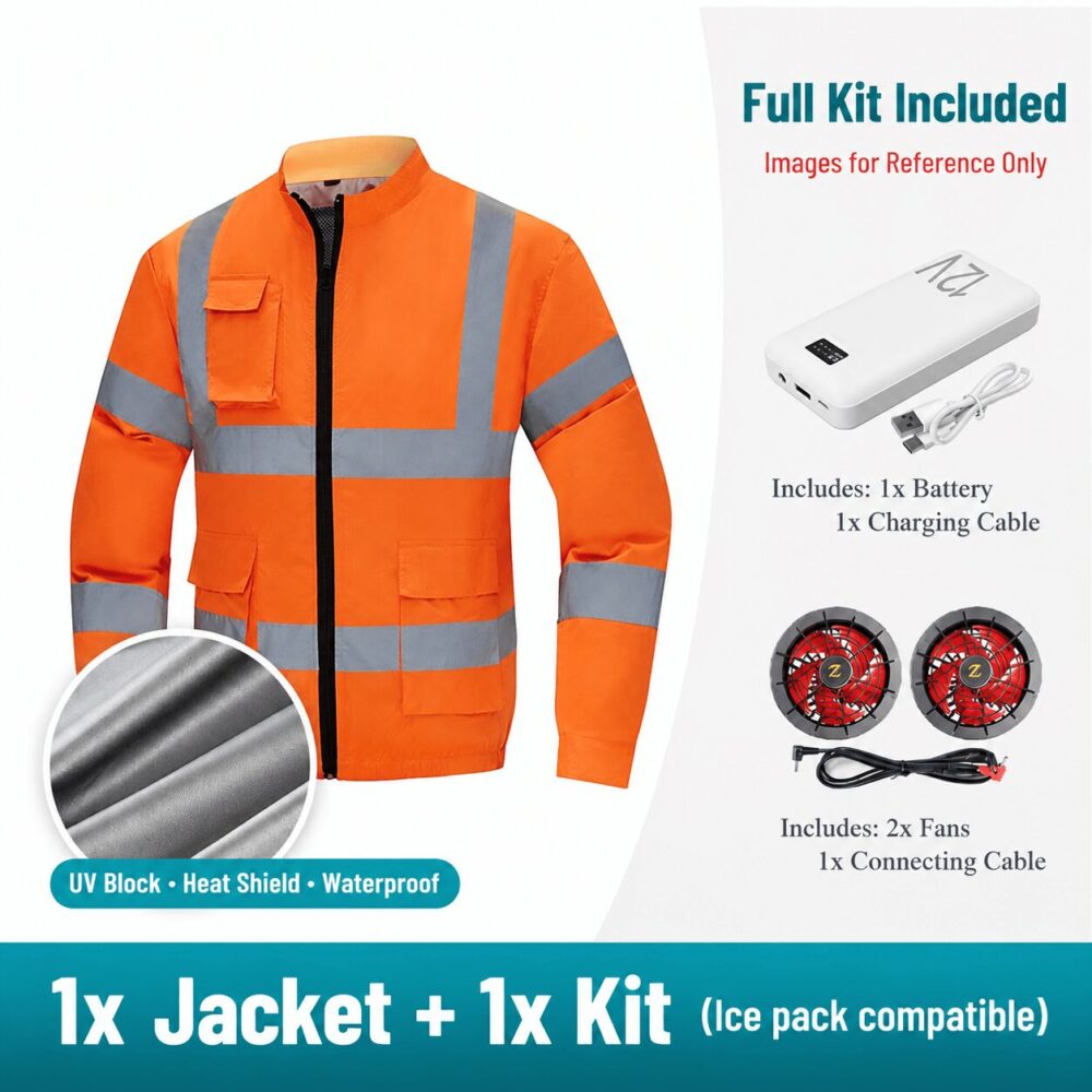 KC Reflective Long Sleeve Air Conditioned Vest with Heat Insulation Coating - Image 6