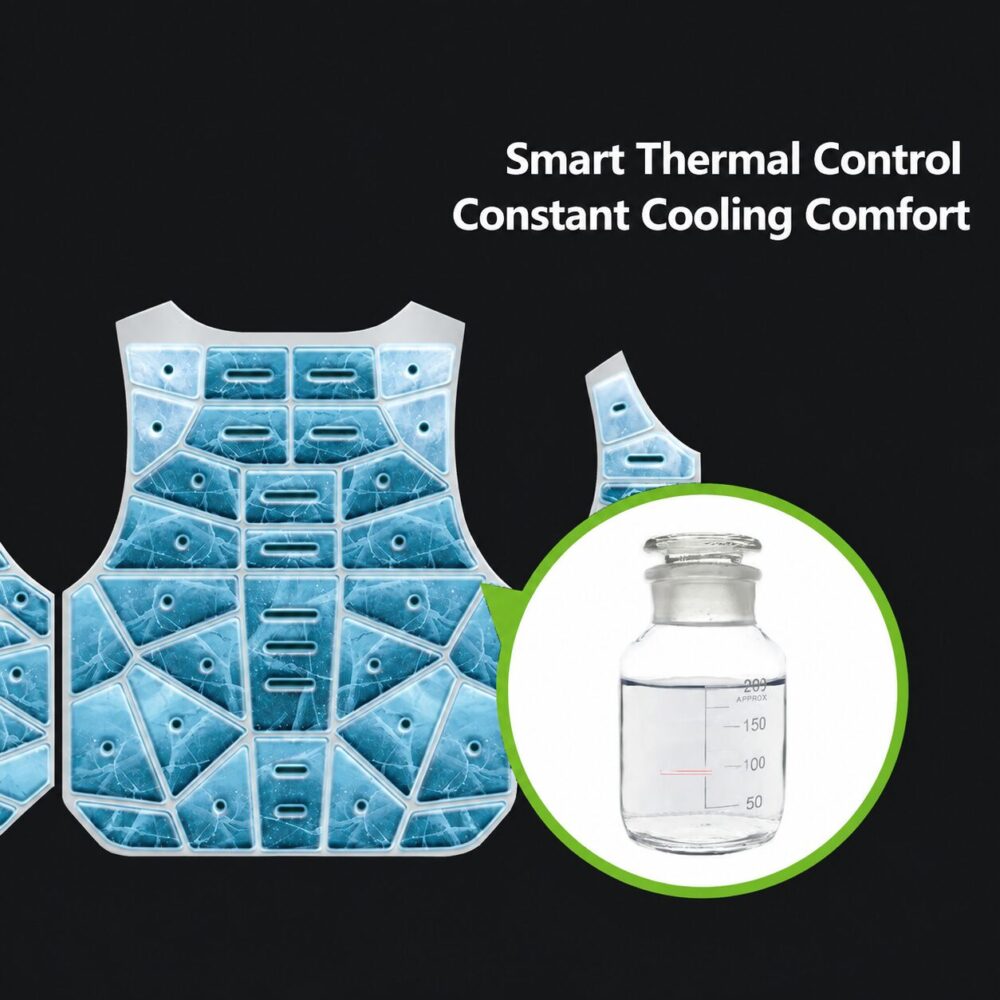 PCM Cooling Cycling Jersey, Lightweight Windproof UV Protective Phase Change Garment for Summer Riding - Image 9