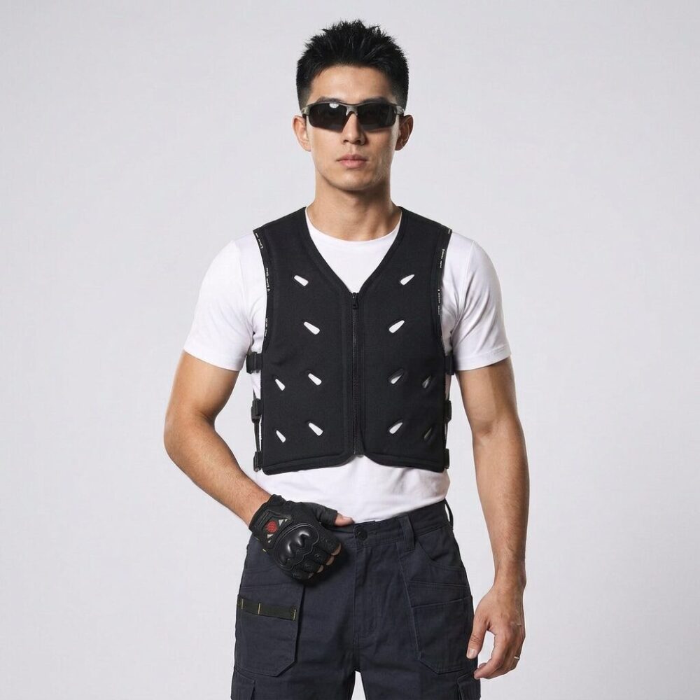 Evaporative Cooling Vest Dry Style, Physical Evaporation Cooling Work Waistcoat for High Temperature Duty - Image 2
