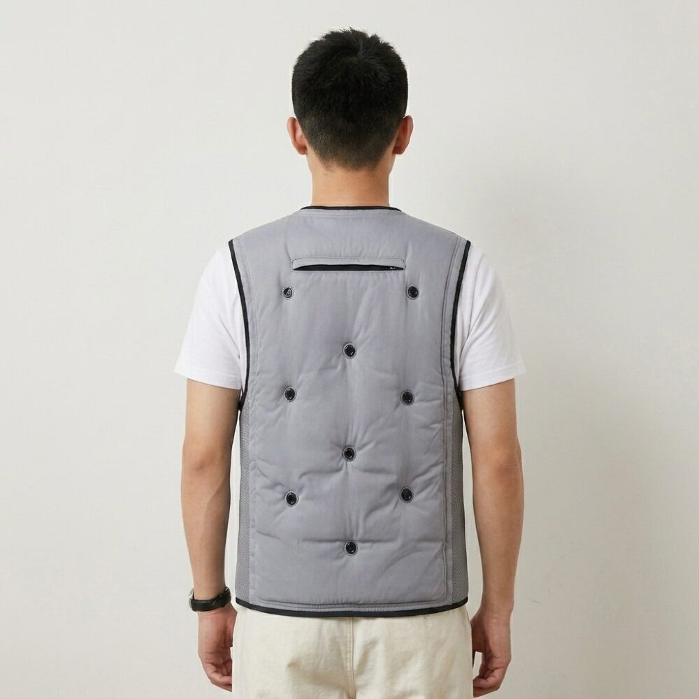 Water Evaporative Physical Cooling Vest, Lightweight Cool Sensation Summer Sports & Commute Air Condition Vest - Image 3