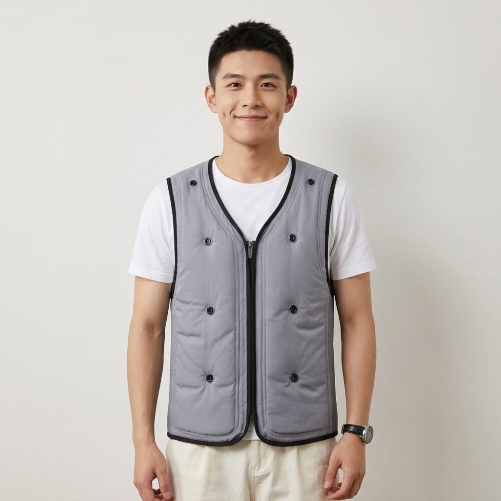 Water Evaporative Physical Cooling Vest, Lightweight Cool Sensation Summer Sports & Commute Air Condition Vest - Image 2