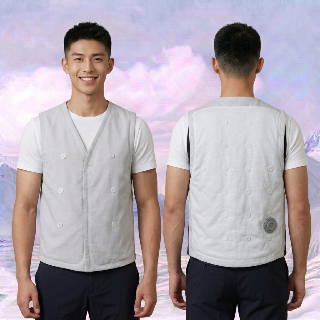 chatgen-1787300474095 Evaporative Cooling Vest, Hot Selling Cross-Border High Temperature Cooling Waistcoat for Outdoor Work - Image 1