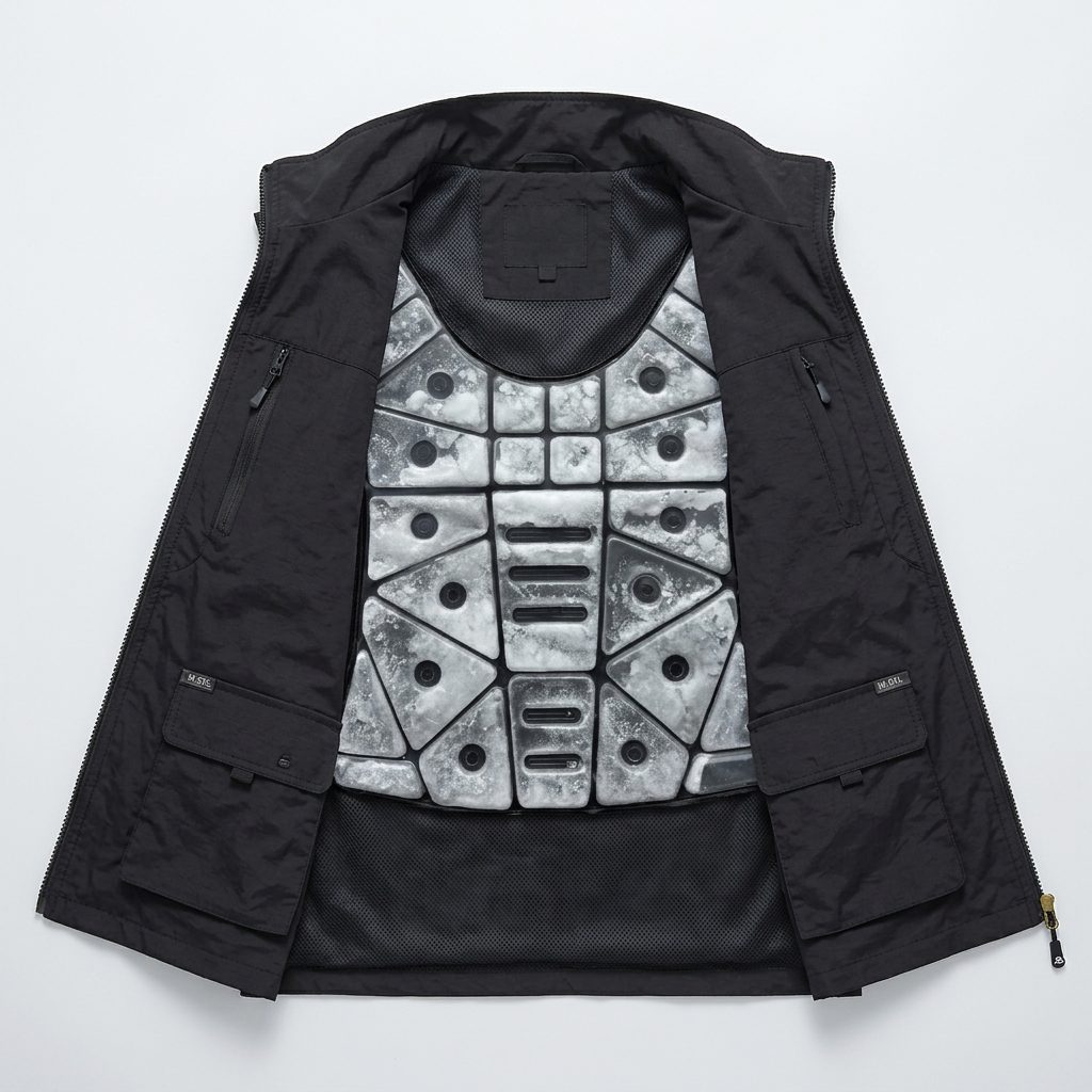 chatgen-1787304567391 PCM Cooling Casual Garment, Phase Change Physical Heat Relief Clothing for Daily Outdoor Wear - Image 1