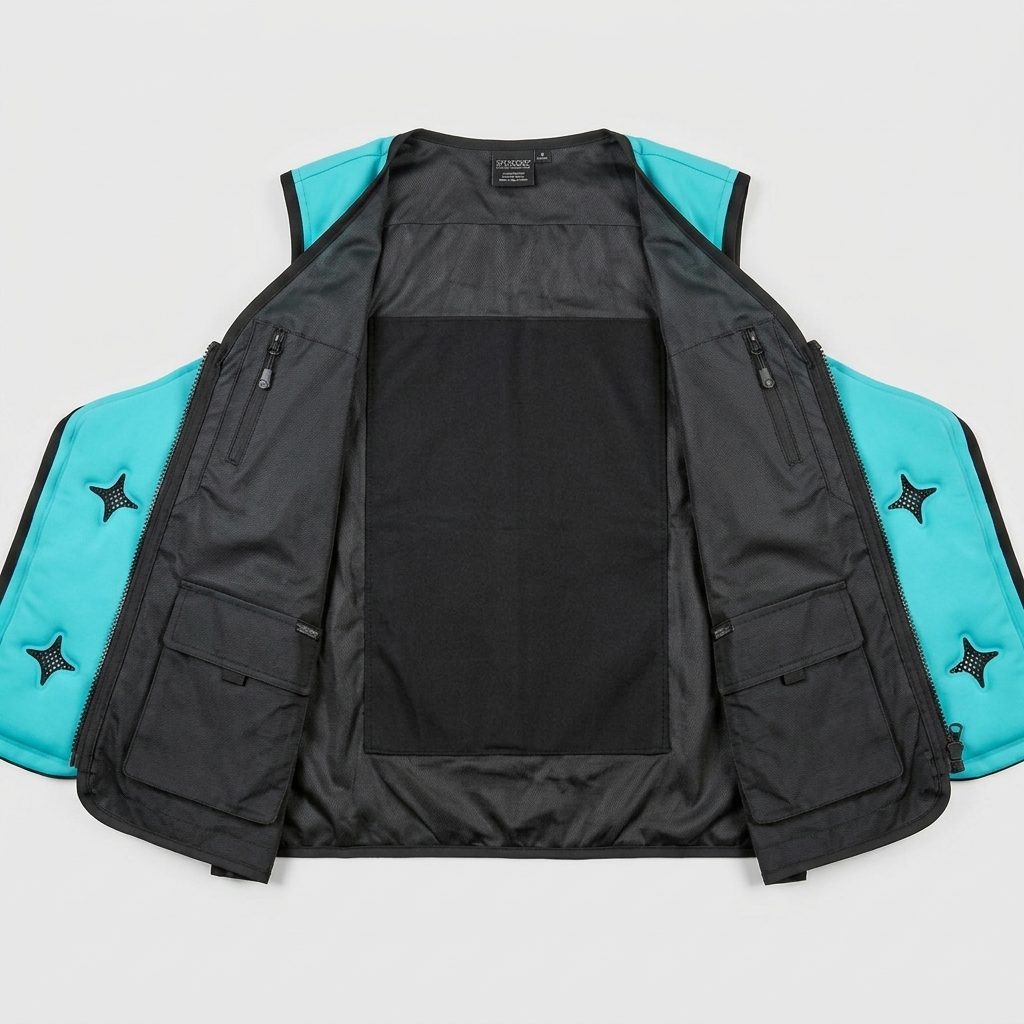 chatgen-1787545330108 PCM Phase Change Cooling Vest, Ice Sleeveless Heat Relief Waistcoat for Construction & Sanitation Outdoor Work - Image 1