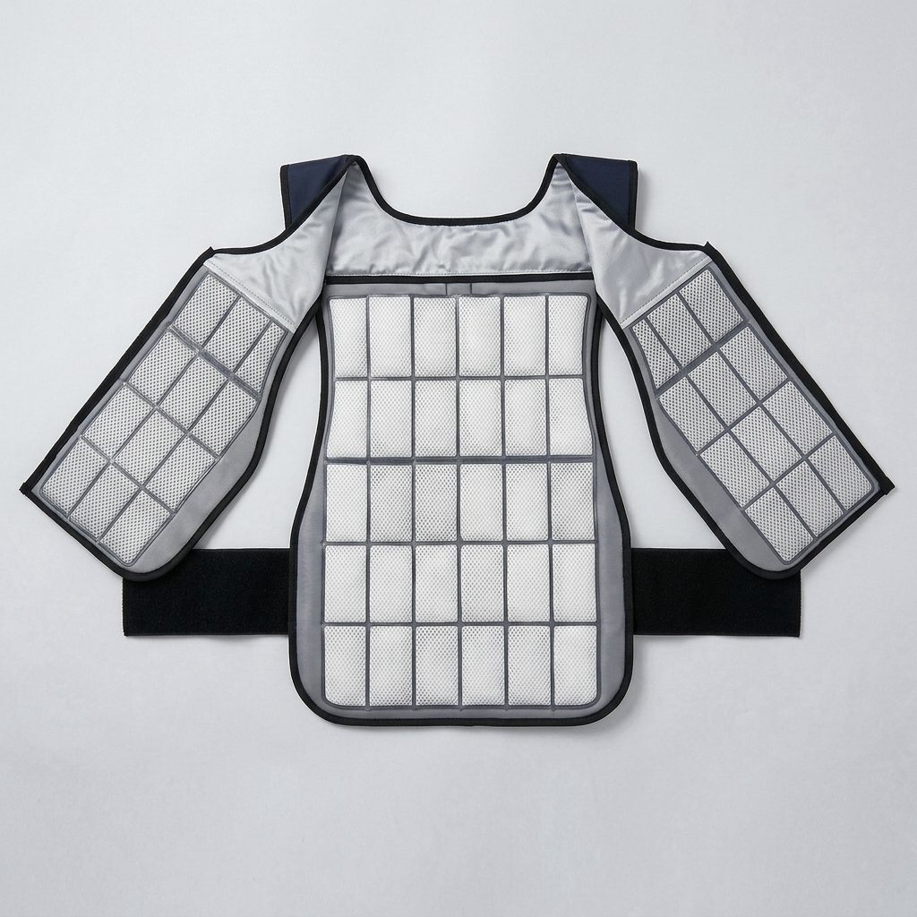 chatgen-1787557183426-1 PCM Phase Change Cooling Vest, Adjustable Heat Relief Waistcoat for Construction & Delivery High-Temperature Work - Image 1