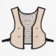 Front Zipper PCM Phase Change Cooling Vest, Adjustable Side Strap Waistcoat for Chest & Back Cooling
