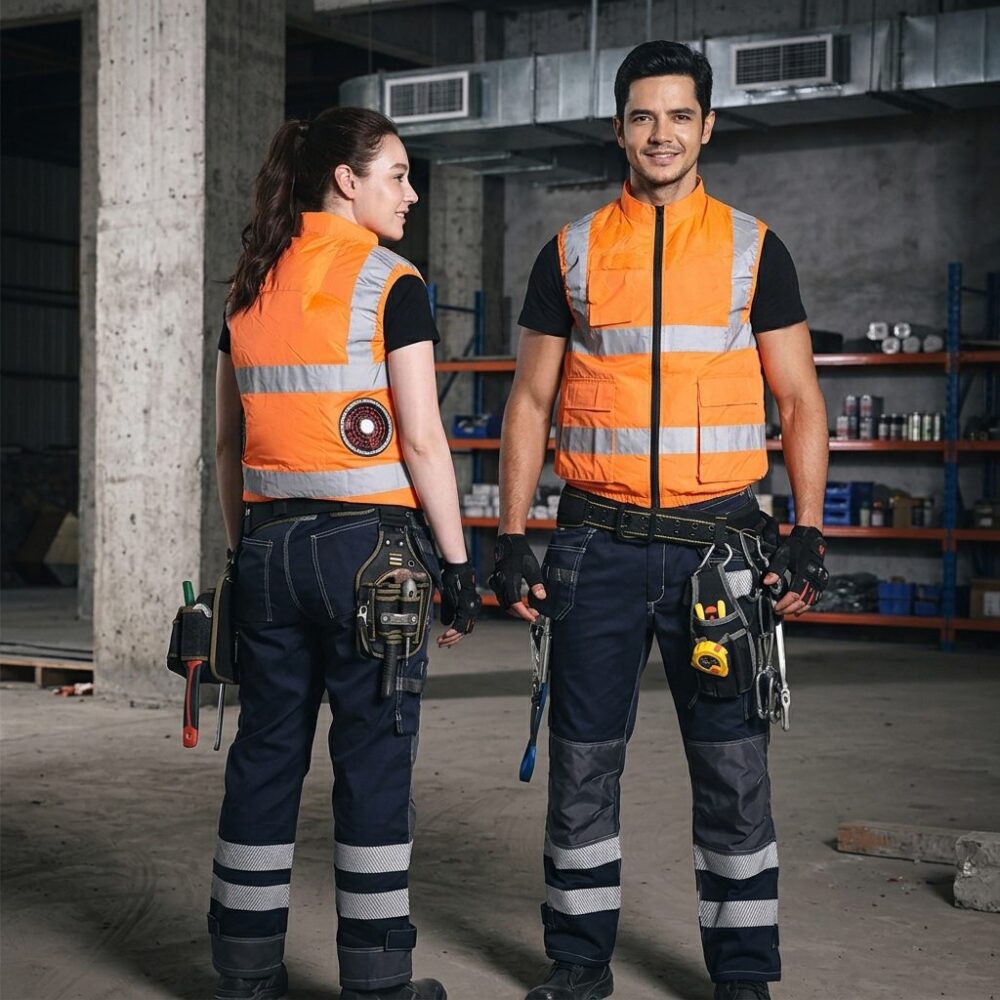 30V Reflective Air Conditioned Vest with Heat Insulation - Image 4