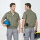 Men's Cotton Linen Air Conditioned Short Sleeve Cooling Fan Workwear for Construction & Workshop - Image 4