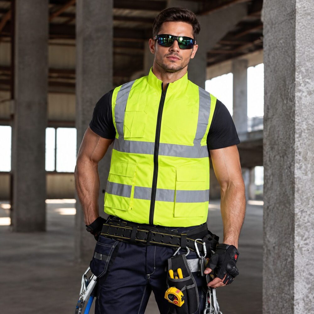 Reflective Cooling Fan Air Conditioned Vest 12V 26V with 16000mAh Battery for Security & Sanitation - Image 4