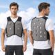 Peltier Grey Evaporative Cooling Vest | Composite Fabric Ice Water Cooling Work Vest for Outdoor & Factory
