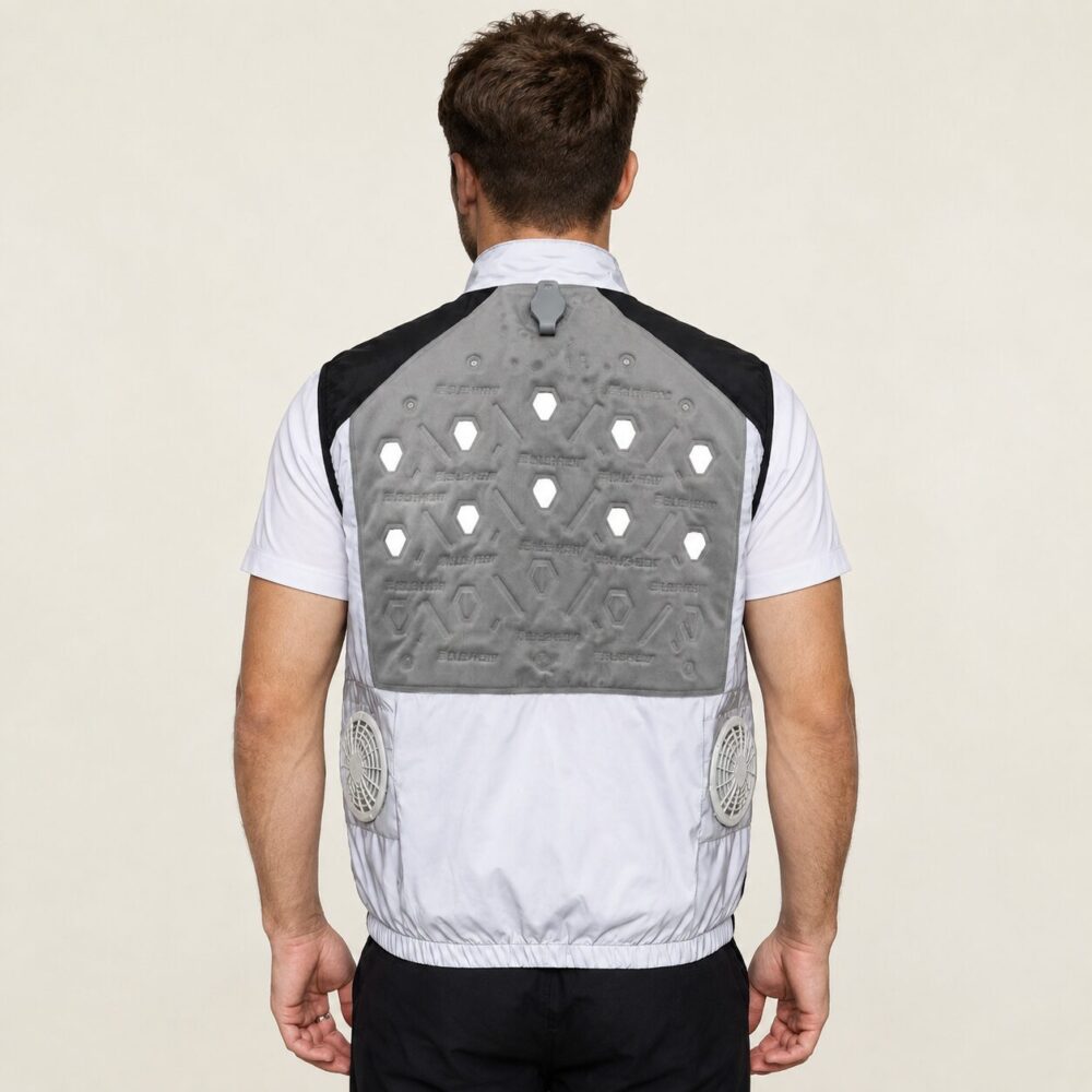 Fan Water Evaporative Cooling Workwear | TPU Water Circulation + Fan Assisted Cooling Functional Summer Apparel - Image 3