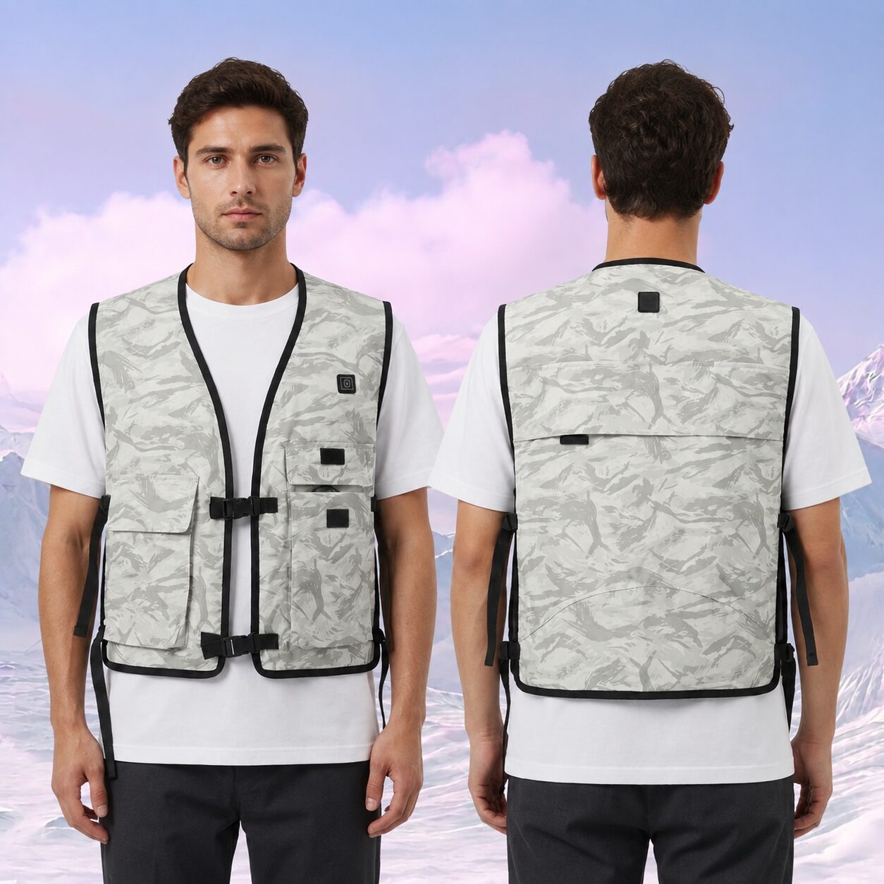 chatgen-1789355401839 Split Water Circulation Cooling Vest, Camouflage Heat Relief Waistcoat for Outdoor Work & Fishing - Image 1