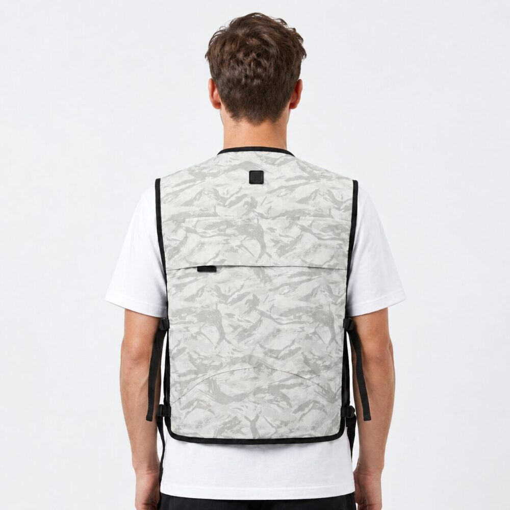 Split Water Circulation Cooling Vest, Camouflage Heat Relief Waistcoat for Outdoor Work & Fishing - Image 3