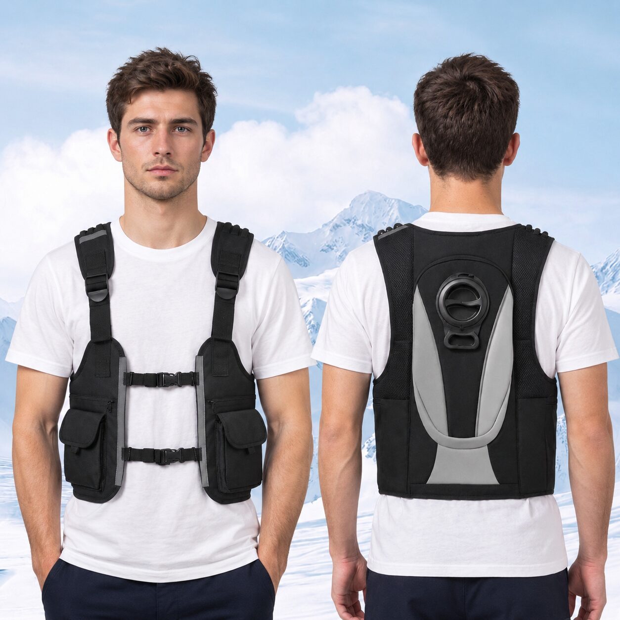 chatgen-1789355787672 Smart Water Circulation Cooling Vest | Composite Fabric Heat Relief Workwear for Workshop & Outdoor Jobs - Image 1