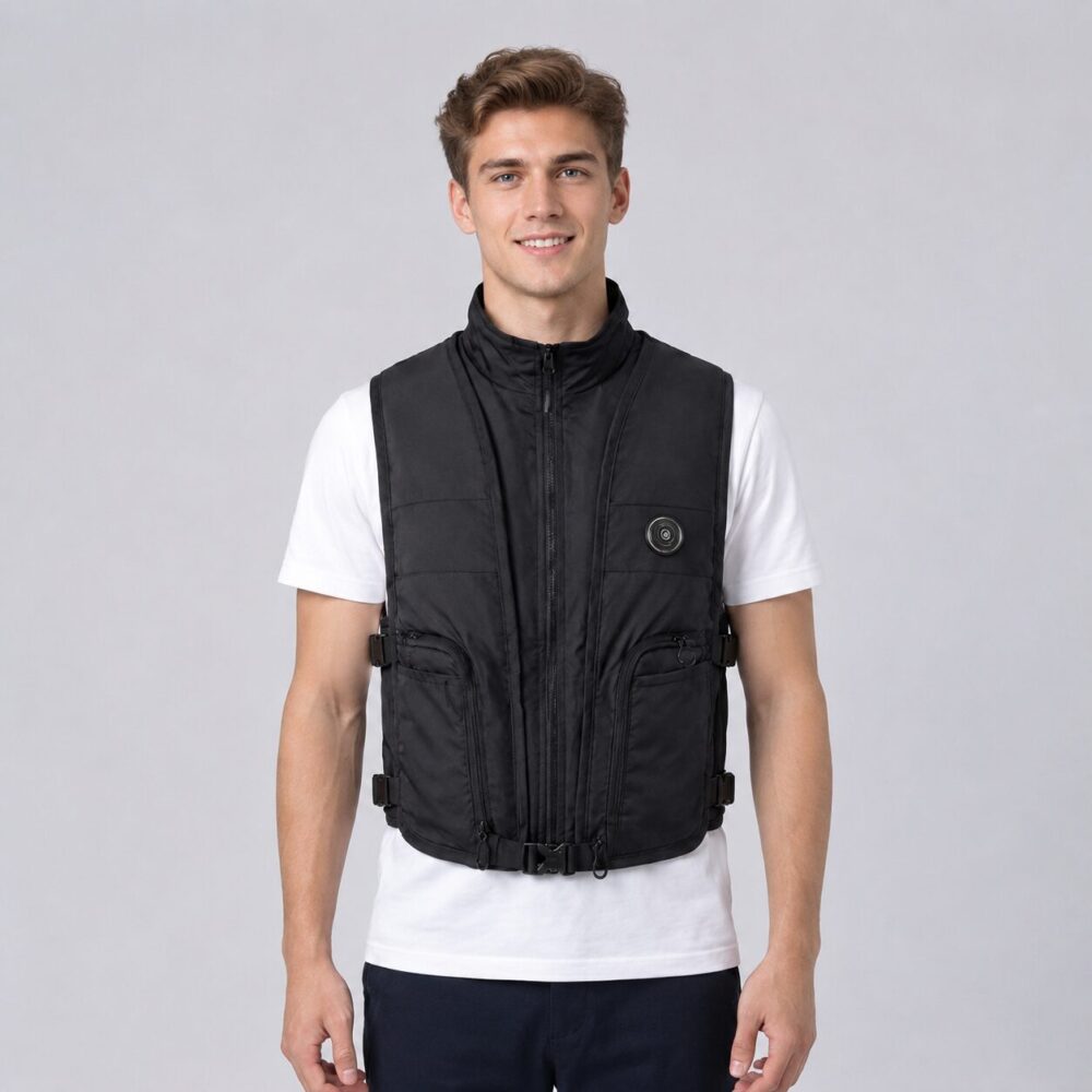 M7 Water Cooling Vest | Composite Fabric 1.2kg Physical Heat Relief Work Vest with Ice Packs - Image 2