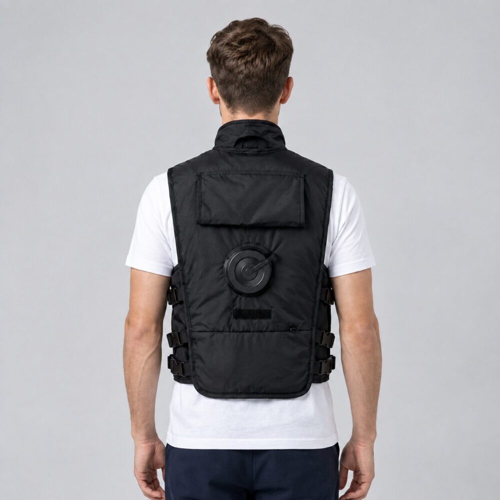 M7 Water Cooling Vest | Composite Fabric 1.2kg Physical Heat Relief Work Vest with Ice Packs - Image 3