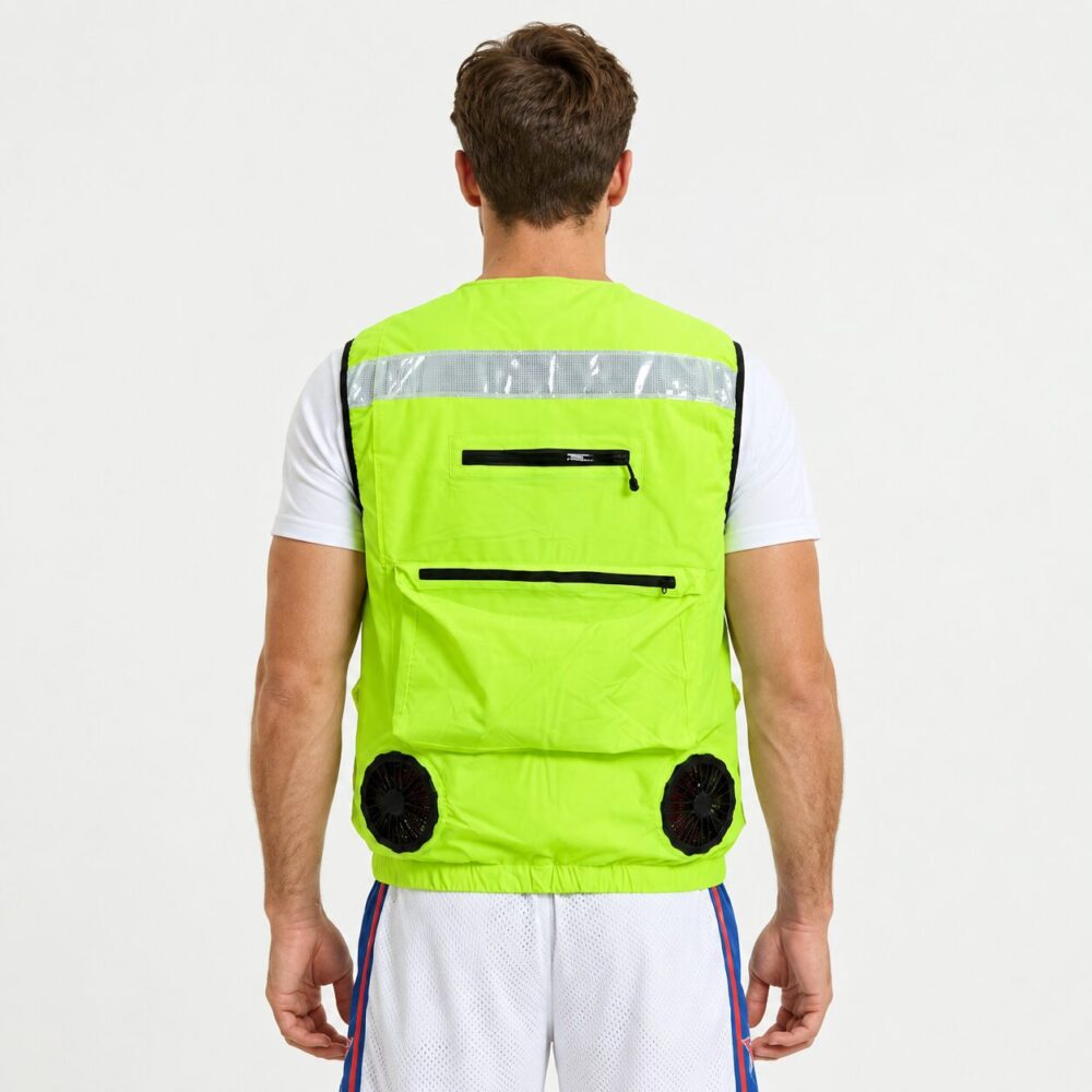 Water Circulation Cooling Vest, Intelligent Temperature Control Breathable Cooling Waistcoat for High Temperature Work - Image 3