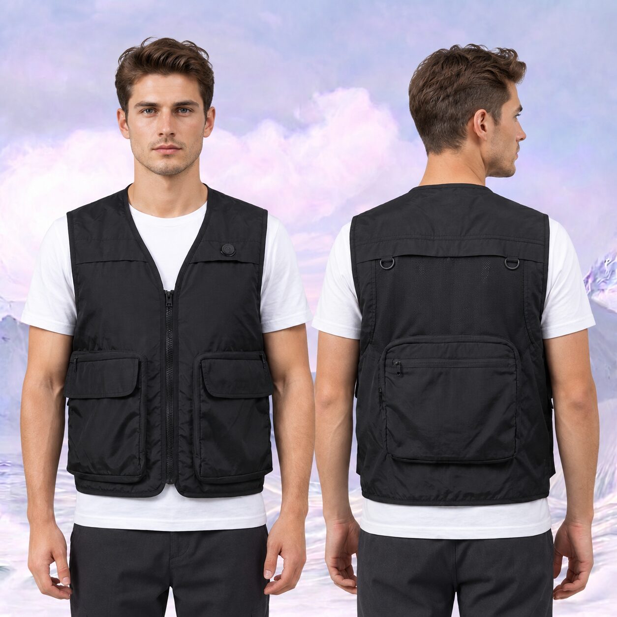 chatgen-1789358331594 Men's Water Circulation Cooling Vest, Ice Pack Cooling Air Condition Work Vest for Summer Heat Prevention - Image 1