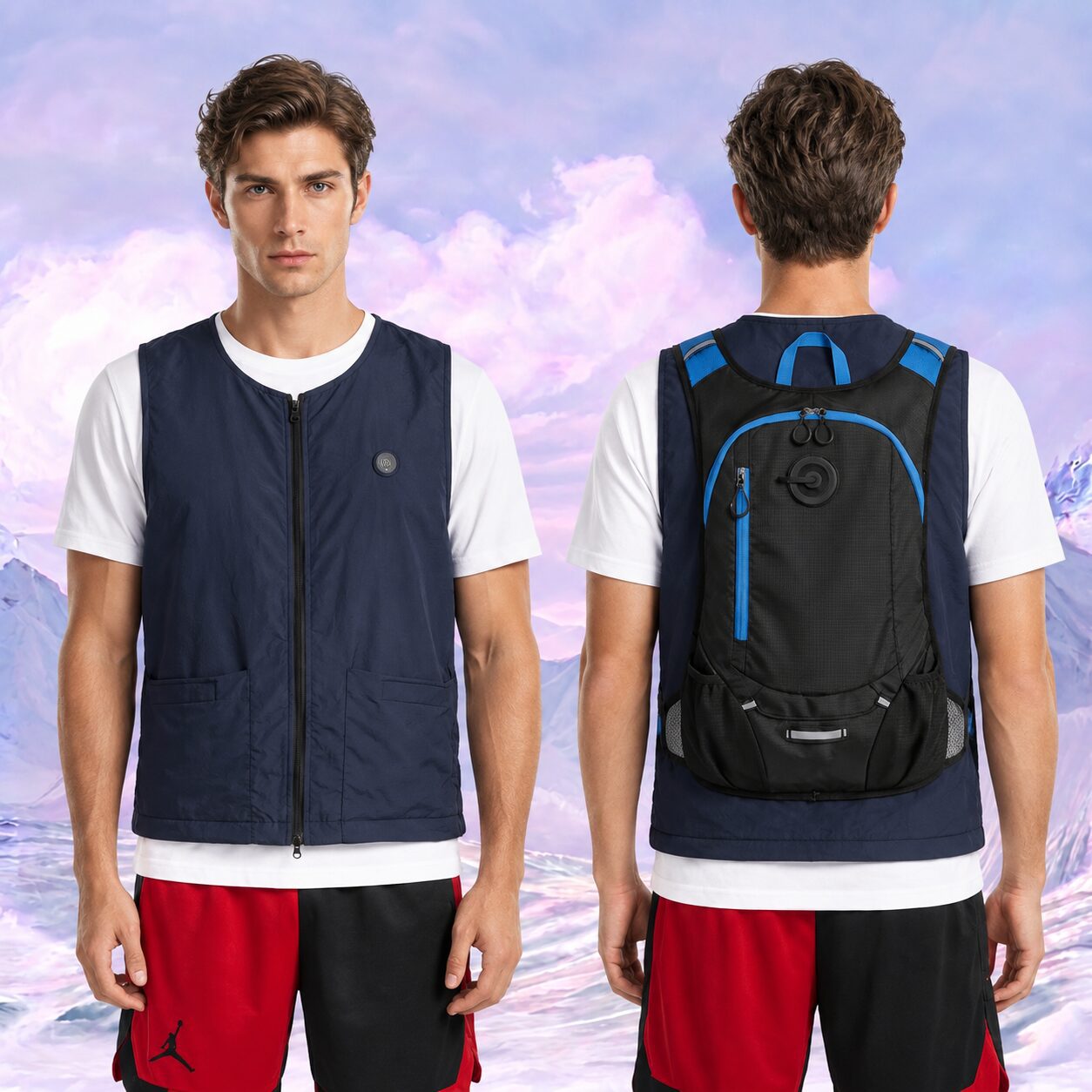 chatgen-1789359873320 Backpack Style Water Circulation Cooling Vest, Unisex Water Cooling Waistcoat for Outdoor Sports - Image 1