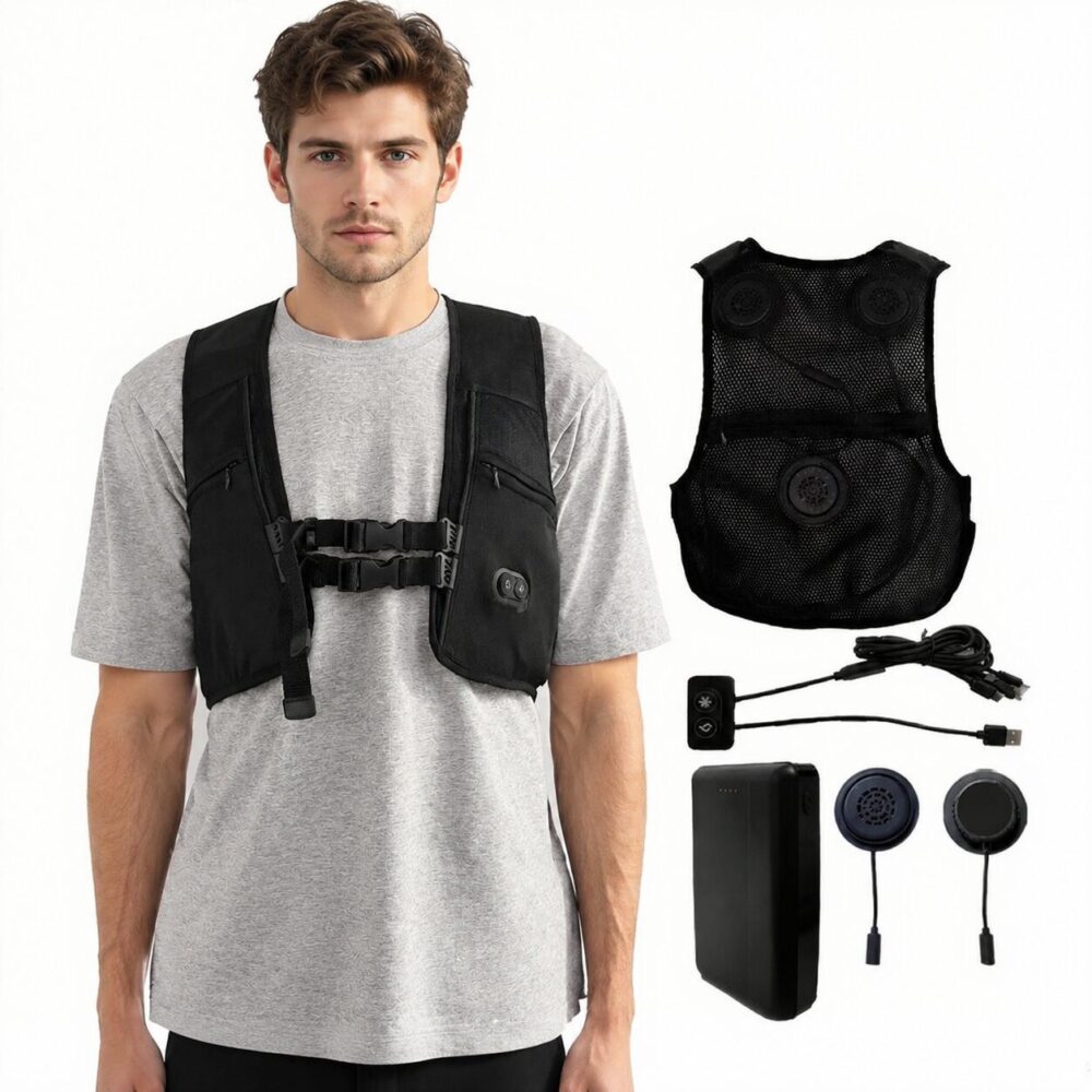 1-to-3 Peltier Temperature Control Air Conditioning Garment, Semiconductor Cooling and Heating Dual Mode Work Clothes - Image 4