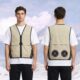 Semiconductor & Integrated Fan Cooling Vest, Unisex Cardigan Cooling Waistcoat for Multiple Outdoor Activities