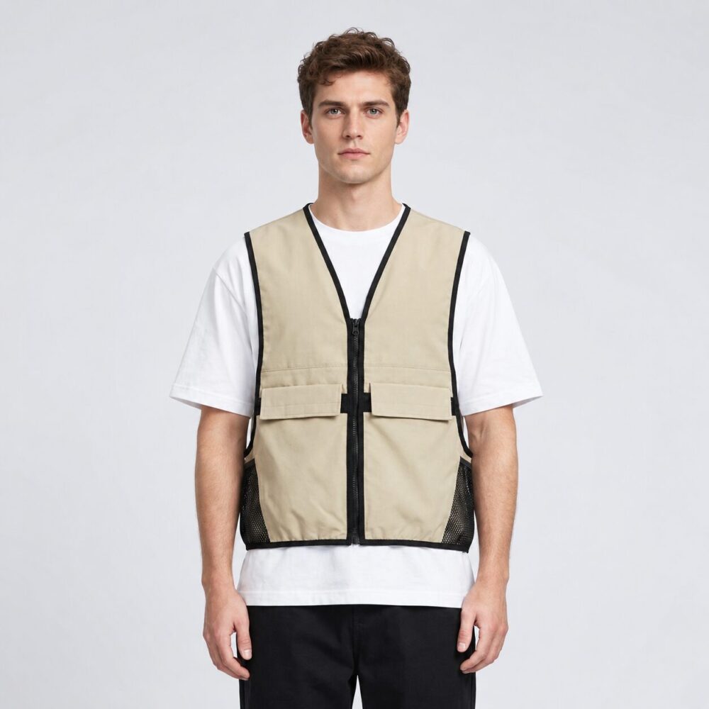 Semiconductor & Integrated Fan Cooling Vest, Unisex Cardigan Cooling Waistcoat for Multiple Outdoor Activities - Image 2