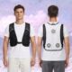 Semiconductor & Integrated Fan Cooling Vest, Unisex Cardigan Cooling Waistcoat for Multiple Outdoor Activities
