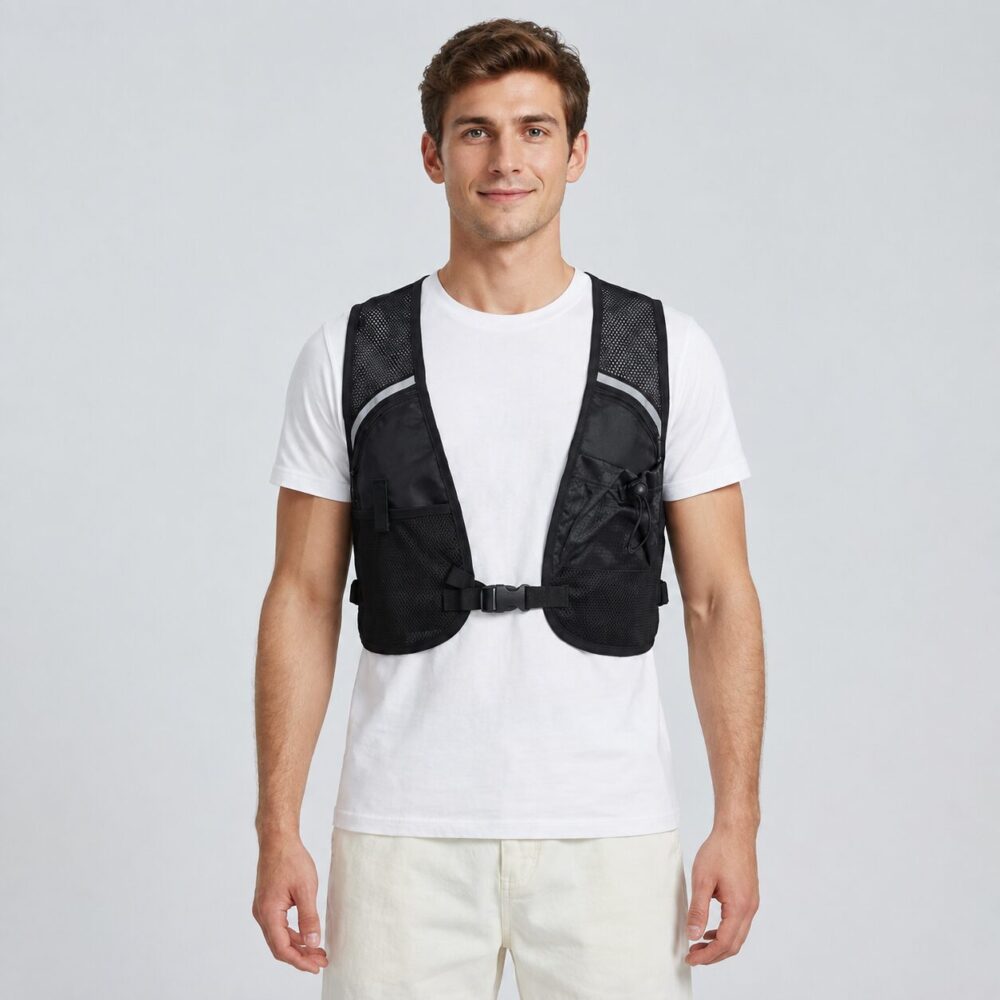 Semiconductor & Integrated Fan Cooling Vest, Unisex Cardigan Cooling Waistcoat for Multiple Outdoor Activities - Image 2